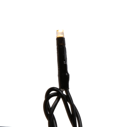 Vickerman 144 Warm White LED Cluster Light Set 24' Christmas Light Set Black Wire