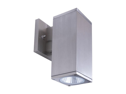 Westgate 4In Sq Wall Cyl. Down Light 12W 30K/40K/50K Dim. - Bn, Outdoor Lighting, 12W, 960 Lumens, 3000K/4000K/5000K, Brushed Nickel Finish, Dimmable