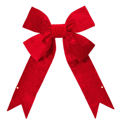 Vickerman 24" Red Velvet Outdoor Christmas Bow