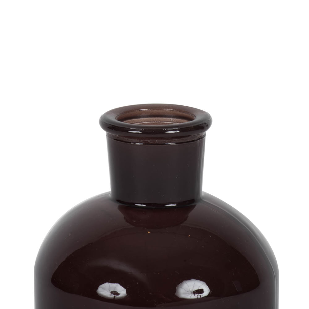 Vickerman 8" Black Painted Glass Bottle Set of 2