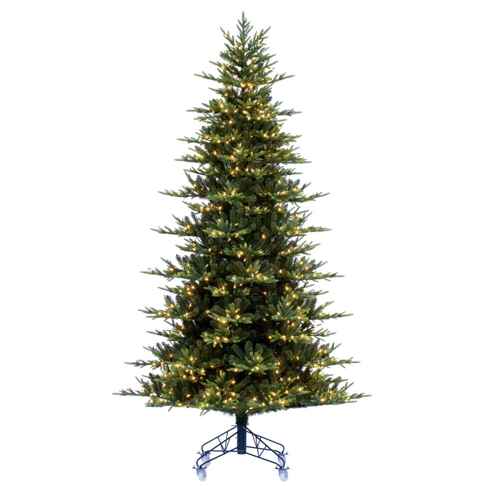 Vickerman 12' x 74" Vermont Fraser Fir Artificial Pre-lit Christmas Tree LED Warm White Lights.