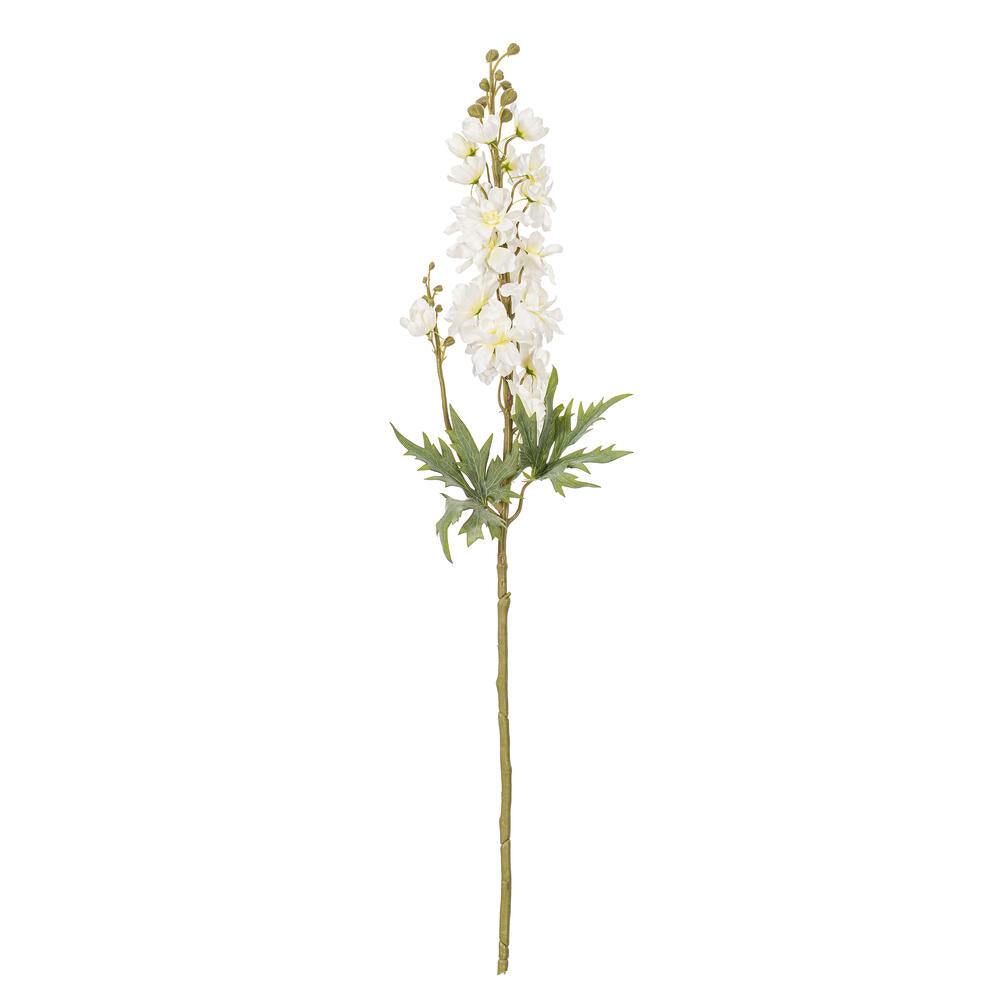 Vickerman 33" Artificial White Larkspur Spray. 3 Stems In A Bag.