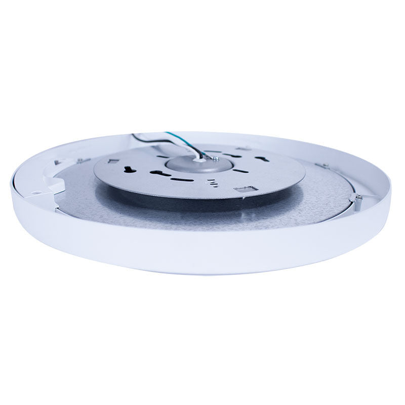 Westgate Builder Series 12In Composite Flush-Mount 21W 5Cct, Residential Lighting, 21W, 1500 Lumens, 27K/30K/35K/40K/50K, White Finish, TRIAC Dimming