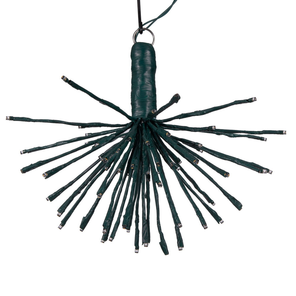 Vickerman 80Lt x 16" Green Starburst Warm White 5mm LED Lights.