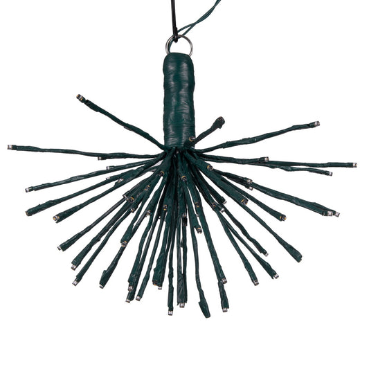 Vickerman 80Lt x 16" Green Starburst Warm White 5mm LED Lights.