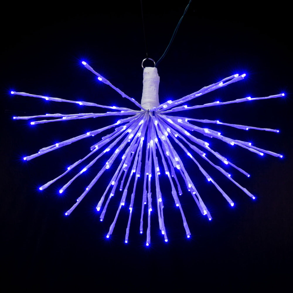 Vickerman 160Lt x 24" White Starburst Blue 5mm LED Lights.