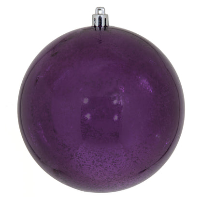 Vickerman 4.75" Plum Shiny Mercury Ball Ornament 4 per Bag