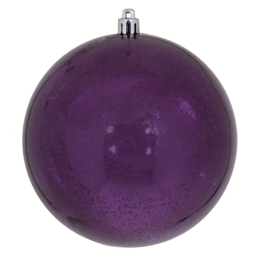 Vickerman 4.75" Plum Shiny Mercury Ball Ornament 4 per Bag