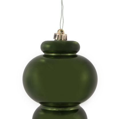 Vickerman 14" Moss Green Shiny Finial Christmas Ornament UV Treated with Drilled and Wired Cap