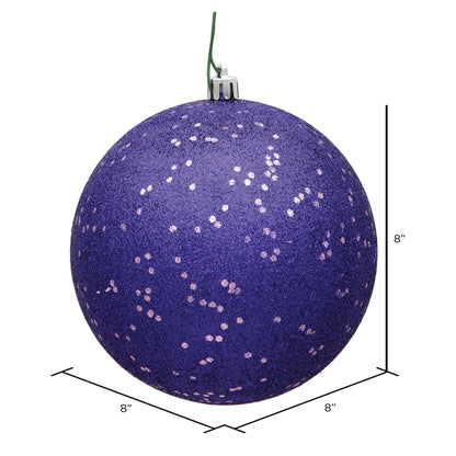 Vickerman 8" Purple Sequin Ball Ornament