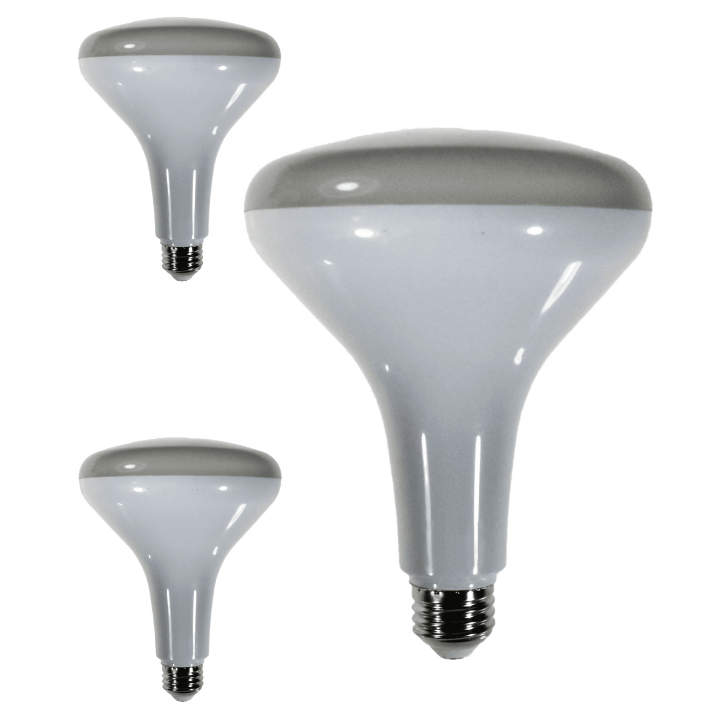 Damar BR40 LED Flood Light Bulb 9W 650 Lumen E26 Medium Base 5000K Bright White for Interior Home Decor Kitchen Recessed Can Light Bulbs 120V 120° Beam Angle White Finish Pack of 3