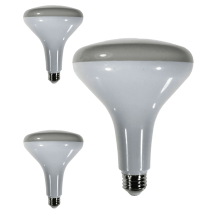 Damar BR40 LED Flood Light Bulb 9W 650 Lumen E26 Medium Base 5000K Bright White for Interior Home Decor Kitchen Recessed Can Light Bulbs 120V 120° Beam Angle White Finish Pack of 3