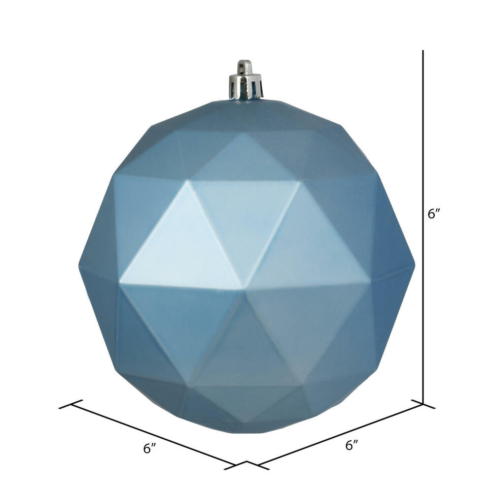 Vickerman 4.75" Periwinkle Matte Geo Ball 4/Bg