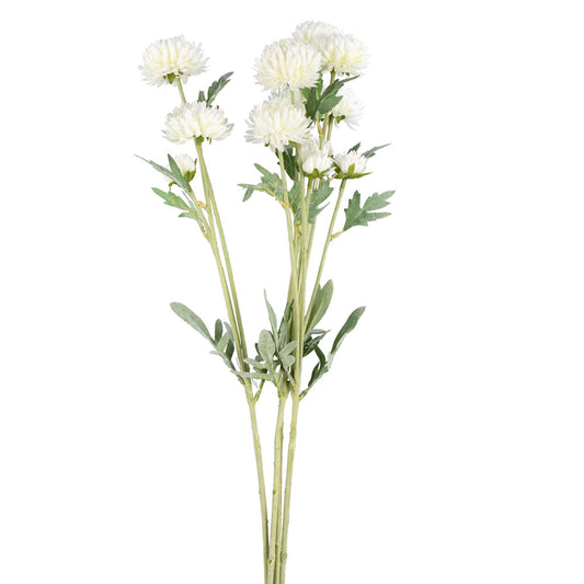 Vickerman 27" Artificial White Daisy Spray. There are 4 Sprays per pack.