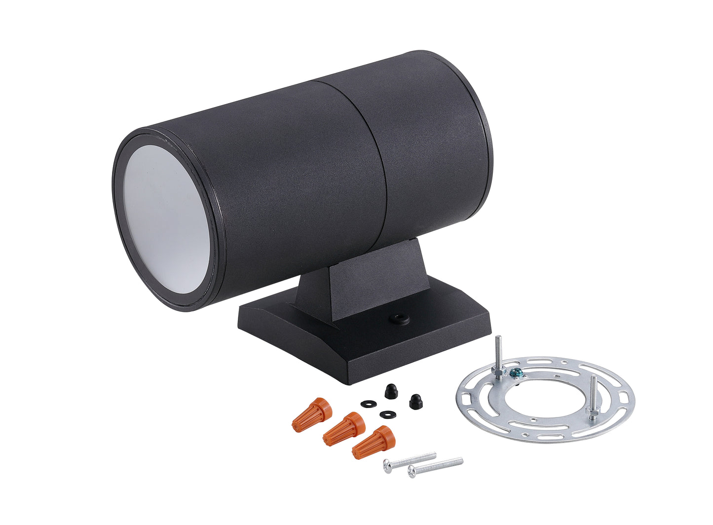 ASD Lighting LED Outdoor Wall Cylinder Round Up or Down 9W 120V Triac 3000/4000/5000K Black ETL