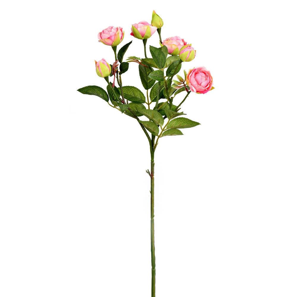 Vickerman 20.5'' Artificial Tea Rose Spray. Includes 3 sprays per pack.
