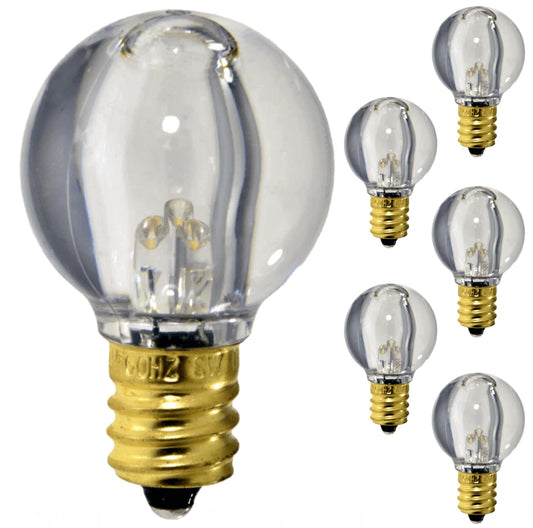 Damar- G9 LED Bulb Dimmable 0.6W-0.96W 6 Lumens E12 Candelabra Base 2700K Warm White 100-130V UL Listed- Small Home Clear Lighting for Chandelier Wall Sconce Pendant Bathroom Vanity