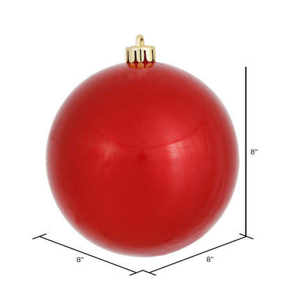 Vickerman 8" Red Candy Ball Ornament