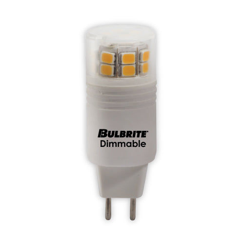 Bulbrite LED3GY6/SW/D 3 Watt LED Dimmable GY6 Bulb, GY6 Base, Soft White