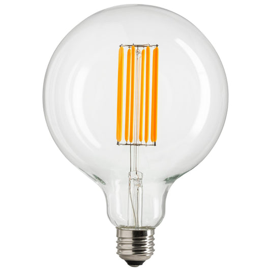 Sunlite LED Vintage G40 Globe 6W (75W Equivalent) Light Bulb Medium (E26) Base, Warm White