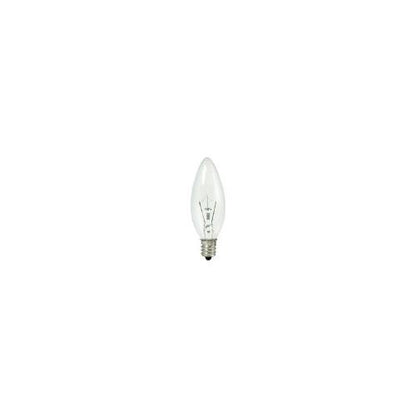 Bulbrite KR10CTC/25 10 Watt Dimmable Krypton Krystal Touch Torpedo B8 Chandelier Bulb, Candelabra Base, Clear, 10-Pack