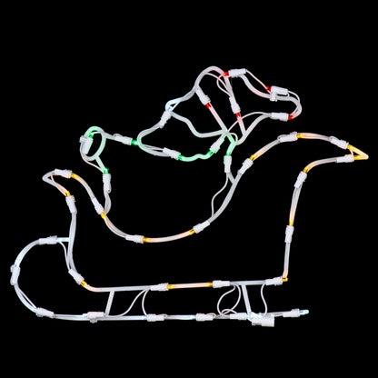 Vickerman 18 Santa Sleigh Wire Silhouette with 35 LED Lights.- 2 Pack