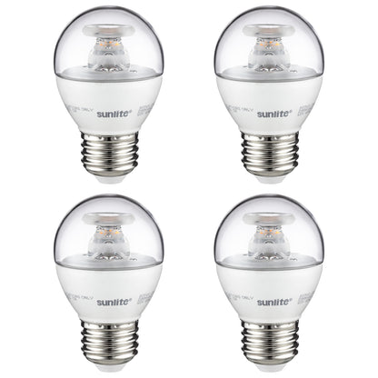 Sunlite LED G16 Globe 7W (60W Equivalent) Light Bulb Medium (E26) Base, Warm White