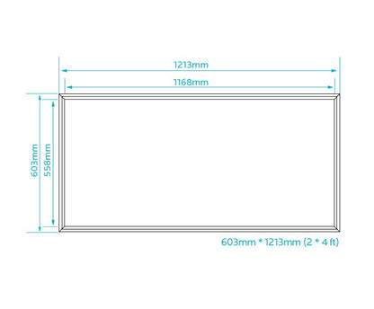 Luxrite Lay In LED72W2X4PANEL/35K/DIM 3500K Neutral White