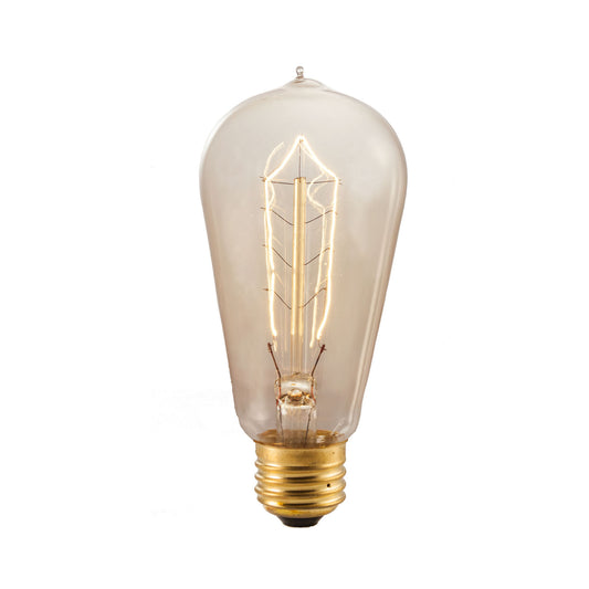 Bulbrite NOS40-1890 40 Watt Nostalgic Incandescent Edison Hairpin ST18, Medium Base, Antique Finish