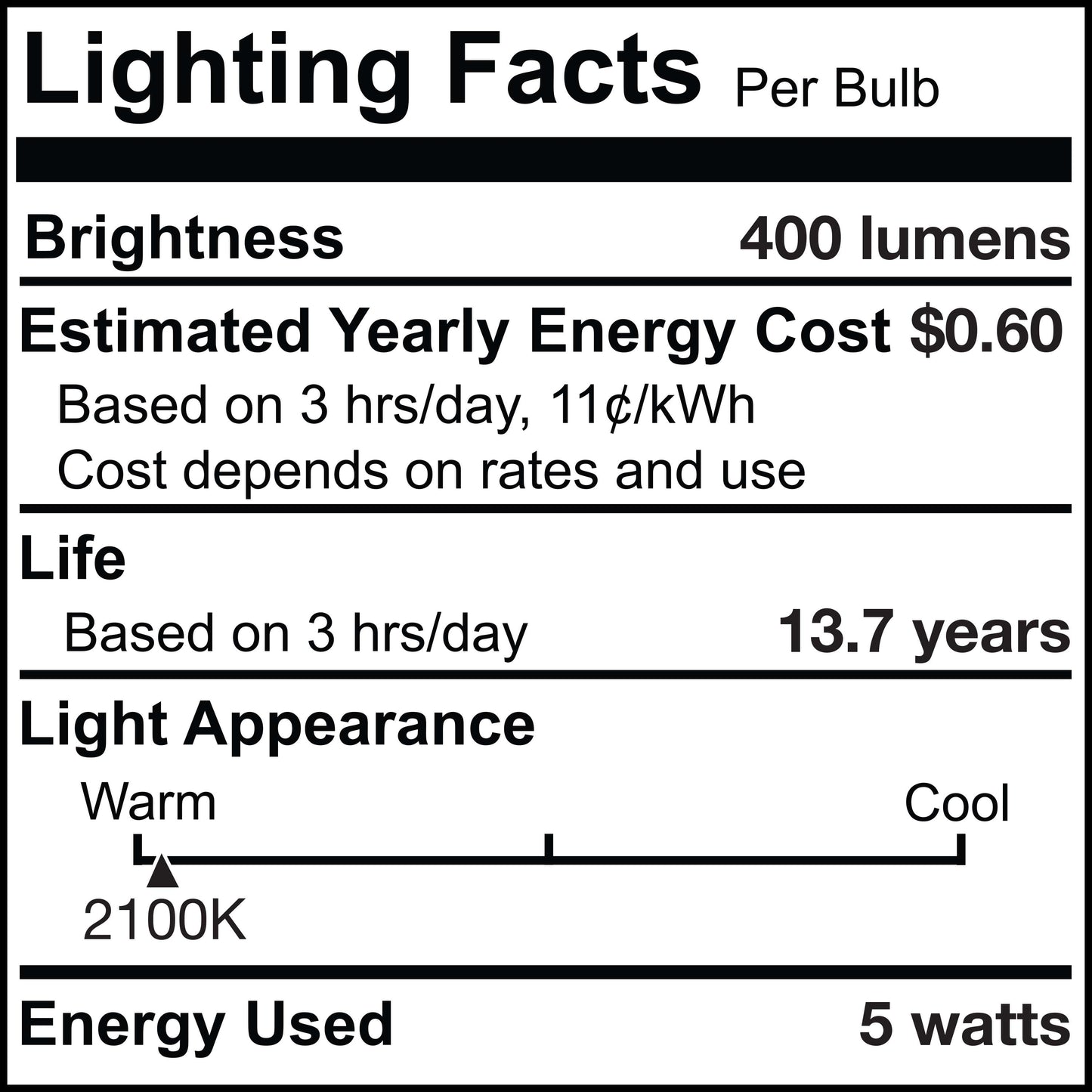 Bulbrite LED Filament Pack of (4) 5 Watt Dimmable 15 Inch T9 Light Bulb with Antique Glass Finish and Medium (E26) Base - 2100K (Amber Light), 400 Lumens