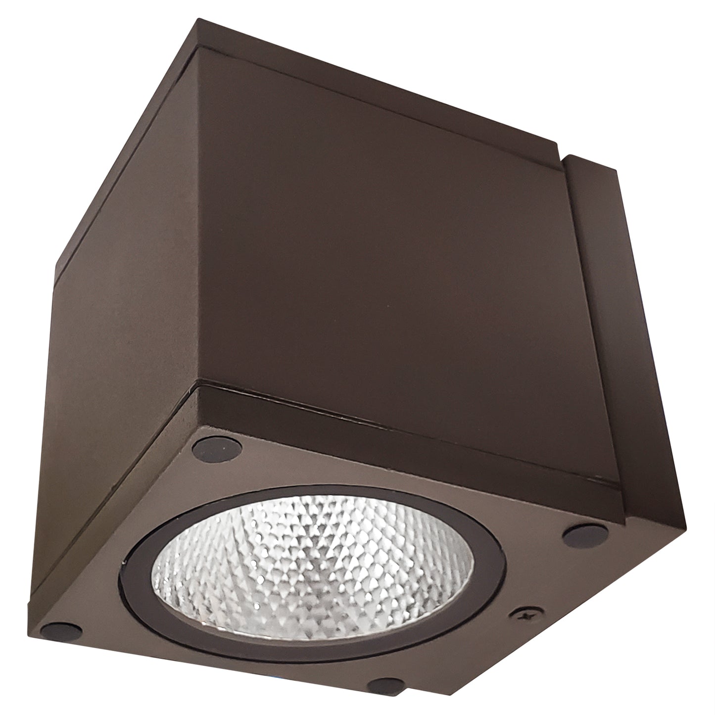 Sunlite 81293 LED Cube Up Or Down Outdoor Fixture, 9 Watts, 650 Lumens, 3000K Warm White, 80 CRI, ETL Listed, Bronze, For Residential & Commercial Use