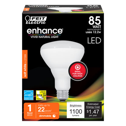 1100 Lumen 2700K Dimmable LED BR30