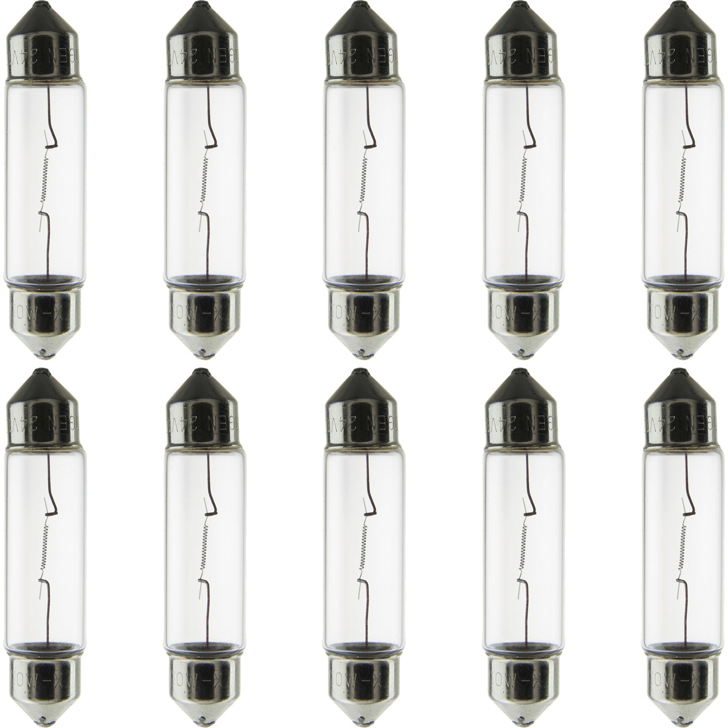 10 Watt T3.25 Xelogen, Festoon Base, Clear