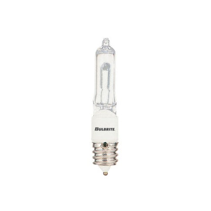 Bulbrite Q100FR/MC 100 Watt Dimmable Halogen JD T4 Capsule Bulb, Mini-Candelabra Base , Frost