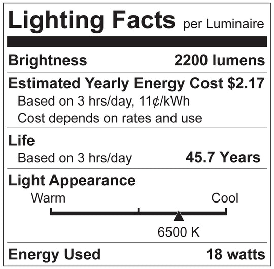 Luxrite LED 4' T8 Universal 18W Shatter Proof Ballast Compatible Light Tube, G13 Base, 2200 Lumens, 6500K - Daylight, 83 CRI, Frosted White Finish, Pack of 5  (LR34184)