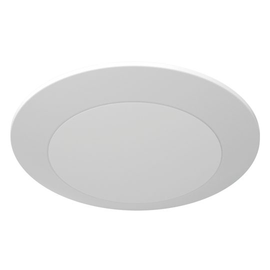 Luxrite LED 4" Surface Mount Round Disk, 10W, 600 Lumens, Color Selectable - 3000K/4000K/5000K, 90 CRI, White Finish, Dimmable (LR23845)