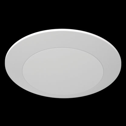 Luxrite LED 4" Surface Mount Round Disk, 10W, 600 Lumens, Color Selectable - 3000K/4000K/5000K, 90 CRI, White Finish, Dimmable, Pack of 3 (LR23845)