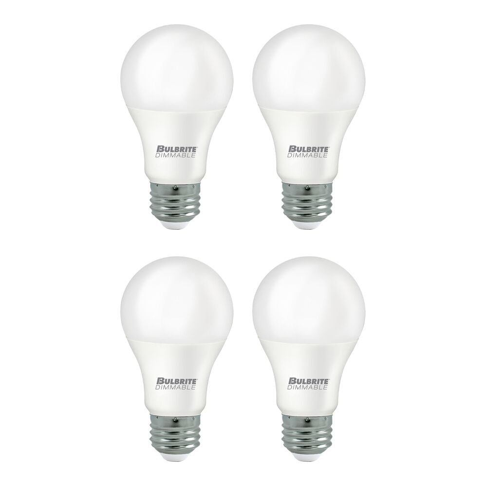 Bulbrite Pack of (4) 15 Watt Dimmable Frost A19 LED Light Bulbs with Medium (E26) Base, 3000K Soft White Light, 1600 Lumens