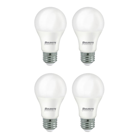 Bulbrite Pack of (4) 15 Watt Dimmable Frost A19 LED Light Bulbs with Medium (E26) Base, 3000K Soft White Light, 1600 Lumens