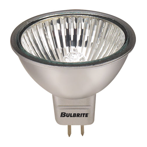 Bulbrite EXN/SLV/24 50 Watt Dimmable Halogen MR16 Bulb, Bi-Pin GU5.3 Base, Silver