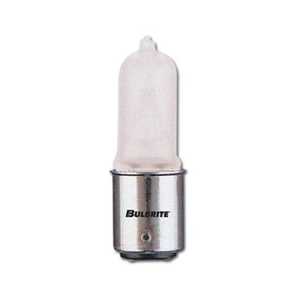 Bulbrite Q50FR/DC 50 Watt Dimmable Halogen JD T4 Capsule Bulb, Double Contact Bayonet Base, Frost