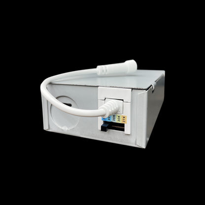 Luxrite LED 3" Mini Panel Square Smooth Canless Wafer Spotlight, 8W, 540 Lumens, Color Selectable - 2700K/3000K/3500K/4000K/5000K, 80 CRI, White Finish, Dimmable, Pack of 3 (LR23754)