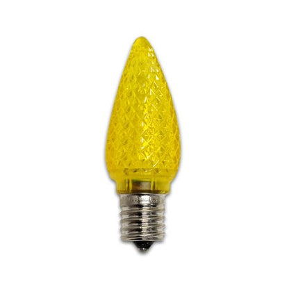 Bulbrite LED/C9Y-25PK 0.35 Watt LED C9 Christmas Light Replacement Bulbs, Candelabra Base, Yellow, 25-Pack