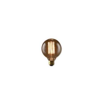 Bulbrite NOS40G30 40 Watt Nostalgic Edison G30 Globe, Thread Filament, Medium Base, Antique Finish