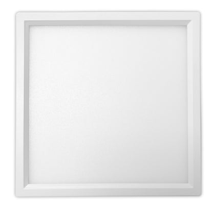 Luxrite LED Surface Mount 6" Square Slim, 15W, 950 Lumens, Color Selectable - 3000K/4000K/5000K, 80 CRI, White Finish, Dimmable,Pack of 2 (LR23593)