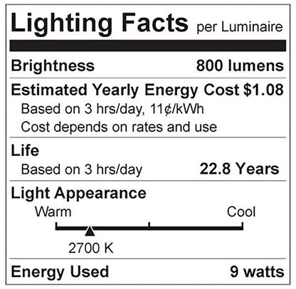 Luxrite LED A19 Light Bulb, E26 - Medium Base, 9W, 2700K - Warm White, 800 Lumens, 80 CRI, Frost Finish, Dimmable, Pack of 25 (LR21420)