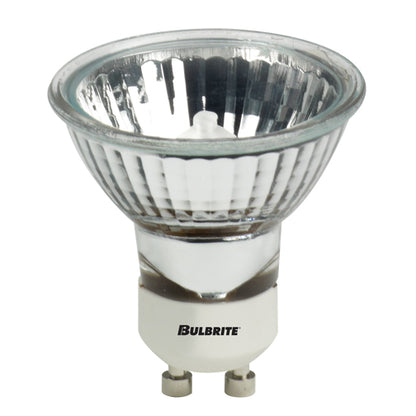 Bulbrite BAB/GU10 20 Watt Dimmable Halogen Lensed MR16 Bulb, Twist and Lock GU10 Base, Clear