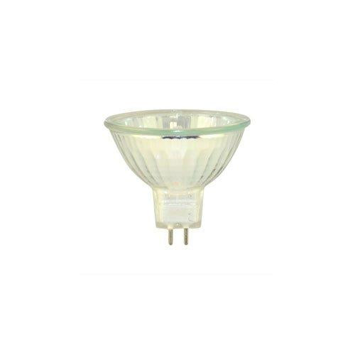 Bulbrite BAB/10M 20 Watt Dimmable Long Life Halogen Lensed MR16, 10,000 hour, Bi-Pin GU5.3 Base, Clear