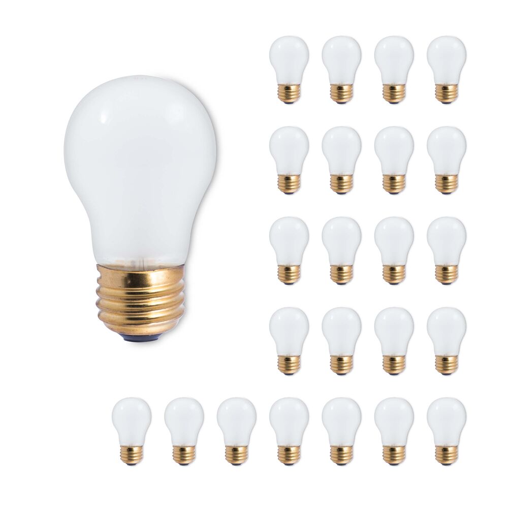 Bulbrite Pack of (12) 50 Watt Dimmable Frost A19 Incandescent Light Bulbs with Medium (E26) Base, 2700K Warm White Light