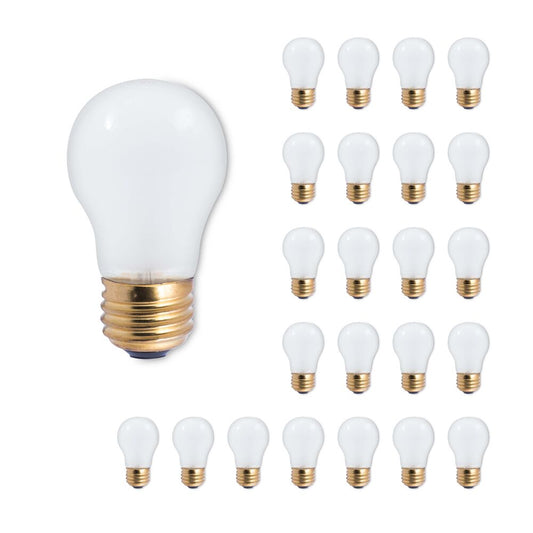 Bulbrite Pack of (12) 50 Watt Dimmable Frost A19 Incandescent Light Bulbs with Medium (E26) Base, 2700K Warm White Light